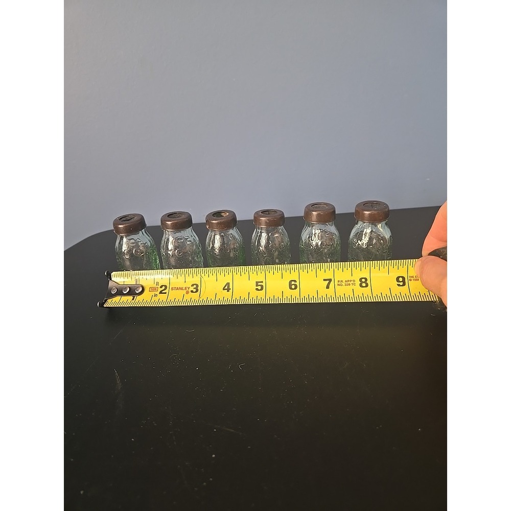 6 Miniature Mason Jar Glass Light Cover Event Light Bulb Covers Shelf Decor Farm - Picture 5 of 7